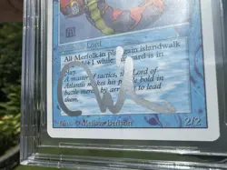 LORD OF ATLANTIS, ARTIST PROOF, REVISED, 1994 MTG, MELISSA BENSON, BAS 10! - Image 4