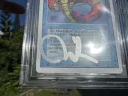 LORD OF ATLANTIS, ARTIST PROOF, REVISED, 1994 MTG, MELISSA BENSON, BAS 10! - Image 4