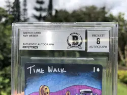 TIME WALK, ARTIST SKETCH, MAGIC MTG, POWER 9, AMY WEBER, BAS 8! - Image 3