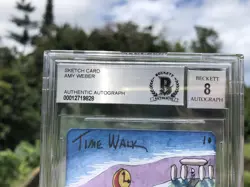 TIME WALK, ARTIST SKETCH, MAGIC MTG, POWER 9, AMY WEBER, BAS 8! - Image 3
