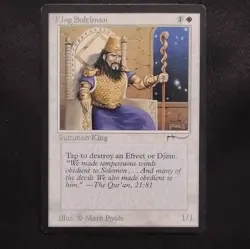 Magic: The Gathering King Suleiman Creature 1/1 White Mark Poole 1W - Image 1