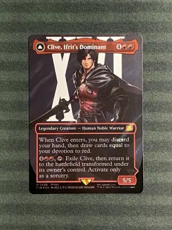 Clive, Ifrit’s Dominant Borderless Surge Foil M 0530 Final Fantasy FIN MTG NM- - Image 1