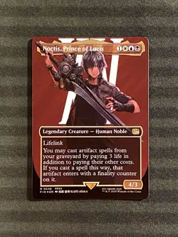 Noctis, Prince of Lucis Borderless Surge Foil R 0546 Final Fantasy MTG NM++ - Image 1