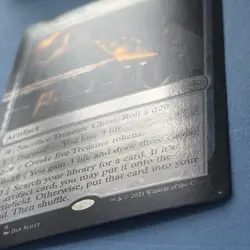 Treasure Chest Adventures in the Forgotten Realms Mtg Misprint Ink Error Smear - Image 2