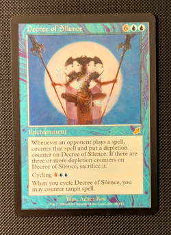 MTG MAGIC SCG SCOURGE DECREE OF SILENCE NEAR MINT FREE SHIPPING - Image 1