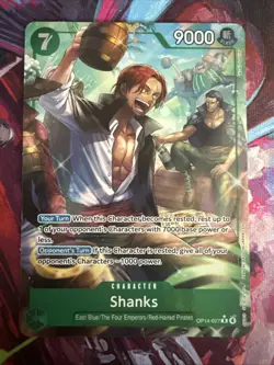 One Piece - The Azure Sea's Seven Foil - Shanks (Alternate Art) OP14-027 (R) NM - Image 1