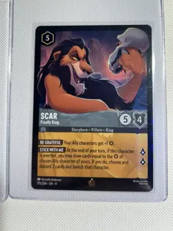 Disney Lorcana TCG Scar - Finally King 175/204 LEGENDARY FOIL NM - Image 1