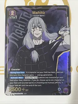Union Arena TCG Jujutsu Kaisen Mahito UA02NC/JJK-2-011 SP Holo - Image 1