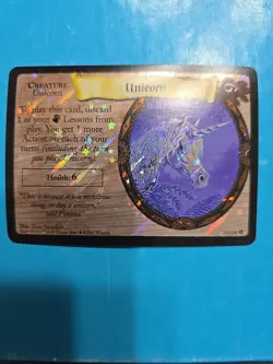 2001 Harry Potter Trading Card Game, Unicorn, Card #6, Holo-Foil Card - Image 1