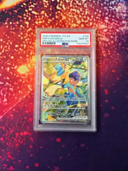PSA 10 Hop’s Zacian ex #186 Special Illustration Rare Pokemon Card GEM MINT - Image 1