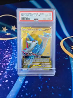 PSA 10 Latias & Latios GX #169 Team Up Tag Team Full Art Pokemon Card Gem Mint - Image 1