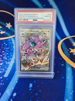PSA 10 Team Rocket’s Nidoking ex 233 Special Illustration Rare Pokemon Card Gem - Image 1