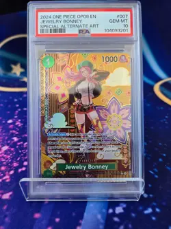 PSA 10 Jewelry Bonney OP08 #007 Special Alternate Art One Piece Card GEM! - Image 1