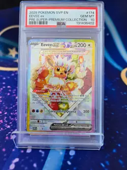 PSA 10 Eevee ex #174 SVP Super Premium Collection Promo Pokemon Card Gem Mint - Image 1