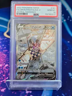 PSA 10 Origin Forme Palkia V #167 Astral Radiance Alternate Art Pokemon Card - Image 1