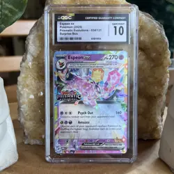 Espeon ex Prismatic Evolutions CGC 10 034/131 EX Holo Promo Pokemon Card - Image 1