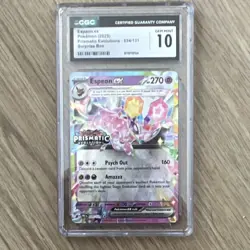 Espeon ex Prismatic Evolutions CGC 10 034/131 EX Holo Promo Pokemon Card - Image 4