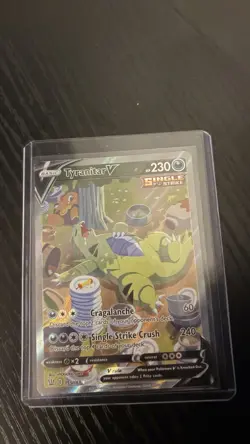 Pokemon TCG Tyranitar v Full Art Holo Rare Alternate Card 155/163 Battle Styles - Image 1