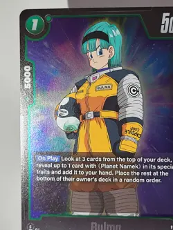 Bulma FB05-062 Foil Rare New Adventure Dragon Ball Super Card Game - Image 2