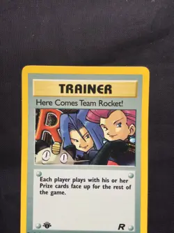 Pokemon Cards: Team Rocket 1st Edition Rare Holo: Here Comes Team Rocket! 15/82 - Image 2