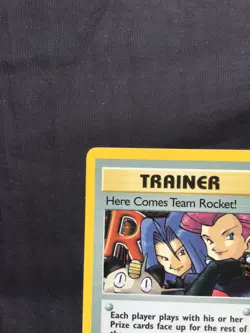 Pokemon Cards: Team Rocket 1st Edition Rare Holo: Here Comes Team Rocket! 15/82 - Image 3