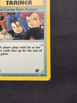Pokemon Cards: Team Rocket 1st Edition Rare Holo: Here Comes Team Rocket! 15/82 - Image 5