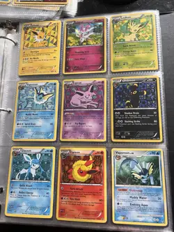 RARE POKEMON CARD LOT EEVEElUTIONS - Image 1