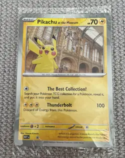 Pikachu At The Museum Jumbo Promo Card - Image 1