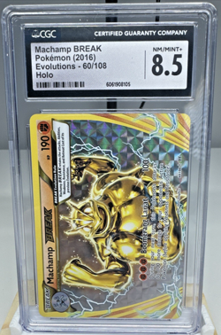 Machamp BREAK CGC 8.5 – 60/108 XY Evolutions 2016 Holo Rare Pokemon Card - Image 1