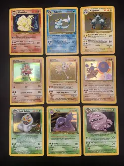 Vintage Pokemon Cards Rare Holo Lot WOTC MP/HP Hitmonlee, Hitmonchan, Hitmontop - Image 1