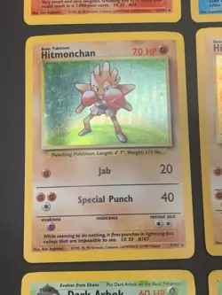 Vintage Pokemon Cards Rare Holo Lot WOTC MP/HP Hitmonlee, Hitmonchan, Hitmontop - Image 5