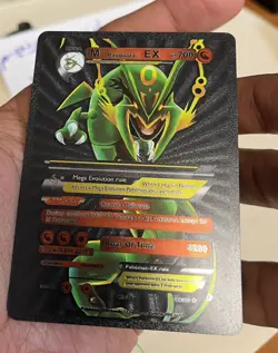 Legendary Rayquaza EX Mega Archiord Black Foil Custom Card Pokemon - Image 3