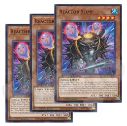 Yugioh - Reactor Slime x 3 - 1st Edition NM - Plus Free Holo Card - Image 1