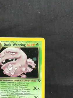 Pokemon Cards: Team Rocket 1st Edition Rare Holo: Dark Weezing 14/82 - Image 4