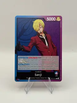 One Piece CCG Sanji (041) OP12-041 Legacy of the Master Regular Leader Card - Image 2