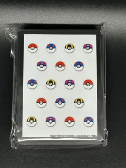 2024 Pokemon Pokeball themed 65ct card sleeves sealed/new/unused - Image 1