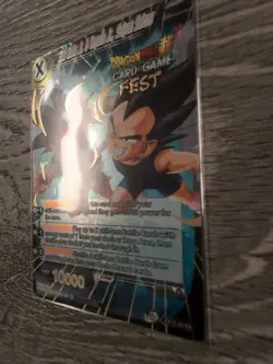 Son Goku Jr & Vegeta Jr Saiyan Scions Foil Dragon Ball Super Card Game FEST Gold - Image 4