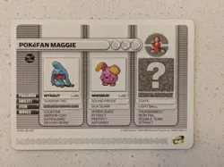 Pokefan Maggie Ruby 2003 Pokemon Game Boy Advance Battle E Reader Card - NM - Image 1