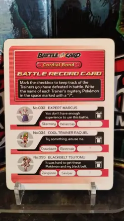POKEMON Battle E. Series CORDIAL BOND Record 2003 Trading Card - Image 1
