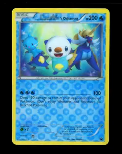 2011 Pokemon OSHAWOTT Black Star Promo JUMBO LENTICULAR Oversized B&W Box Card - Image 1