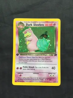 Pokemon Cards: Team Rocket 1st Edition Rare Holo: Dark Slowbro 12/82 - Image 1