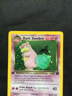 Pokemon Cards: Team Rocket 1st Edition Rare Holo: Dark Slowbro 12/82 - Image 2