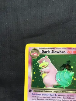 Pokemon Cards: Team Rocket 1st Edition Rare Holo: Dark Slowbro 12/82 - Image 3