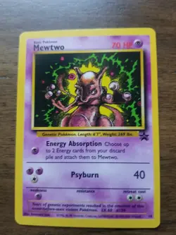 Mewtwo Promo No. 14 English Pokemon Rare Card Mint - Image 2