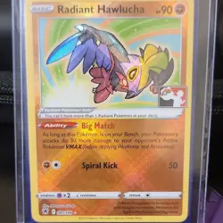 Pokemon Radiant Hawlucha 081/189 Holo Radiant Rare Prize Pack Card 2022 - Image 4