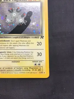 Pokemon Cards: Team Rocket Rare Holo: Dark Magneton 11/82 - Image 5