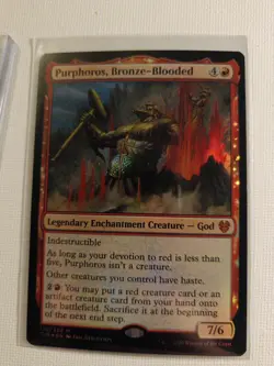 Purphoros, Bronze-Blooded Theros Beyond Death Foil Magic Card NM Condition - Image 1
