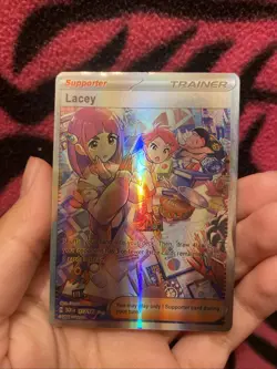 Lacey Special Illustration Rare Pokemon Trainer card from the Stellar Crown Set - Image 4