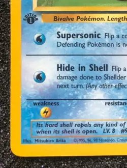 Shellder 54/62 Rare 1st Edition Pokemon Card Fossil Set Near Mint Never Played - Image 4