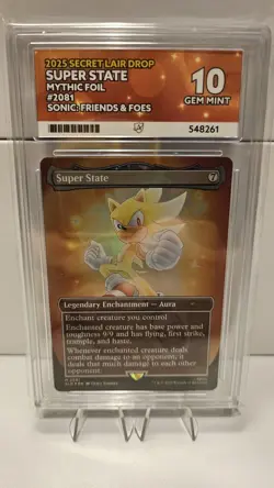 Egg Man & Super State - Rainbow Foil - Sonic Secret Lair - ACE GRADED 10 - Image 1